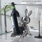 Étagère à vin en forme de lapin de luxe, décoration de cabinet à vin, artisanat pour salon ou salle à manger, marque eprolo