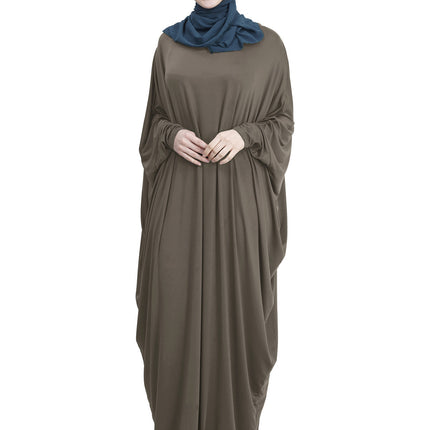 Arab Muslim Casual Clothing Multi-color Bat Sleeve Robe