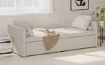 Fauteuil lounge moderne et rembourré eprolo, convertible en canapé-lit avec coussins confortables.