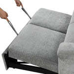 Canapé convertible U_STYLE d'eprolo avec coussin doux, peut accueillir deux personnes pour s'asseoir ou se reposer.