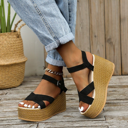 Women's Platform Suede Sandals Summer