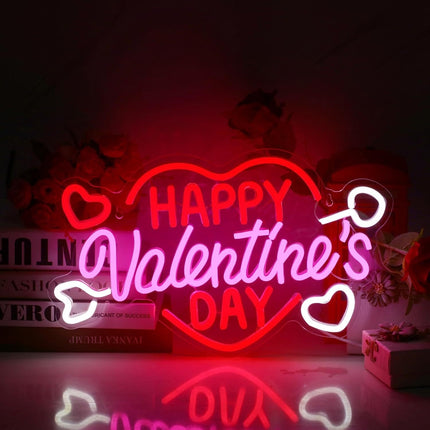 Neon Lights Valentine's Day Party Layout LED Luminous Characters Light Signs Neon Lights