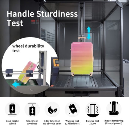 Hardshell Luggage Sets 3 Piece Gradient Color Expandable Suitcase With Spinner Wheels And TSA Lock Lightweight 20 24 28 Available,Pink Green