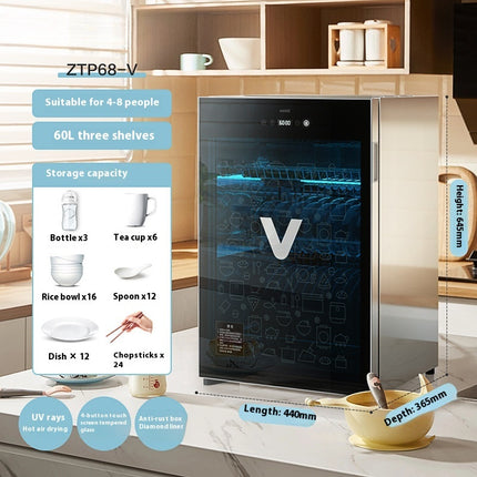 Household Small Desktop Kitchen UV Sterilized Cupboard