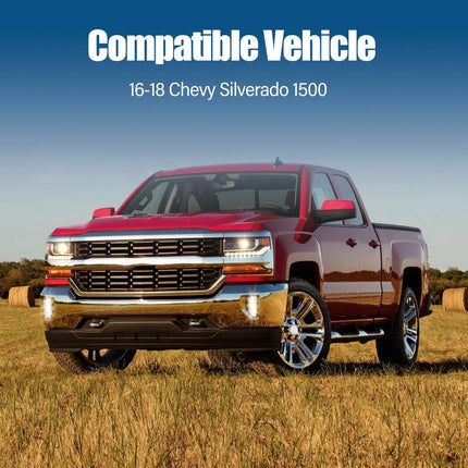 Front Bumper For 16-19 Chevy Silverado 1500 W Sensor Holes