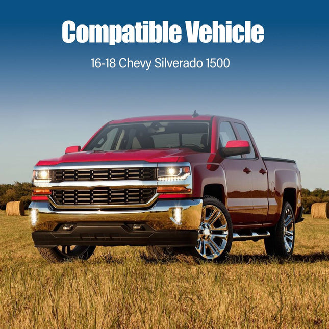 Front Bumper For 16-19 Chevy Silverado 1500 W Sensor Holes