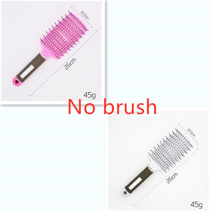 Hairbrush Anti Klit Brushy Haarborstel Women Detangler Hair Brush Bristle Nylon Scalp Massage  Teaser Hair Brush Comb - Novah
