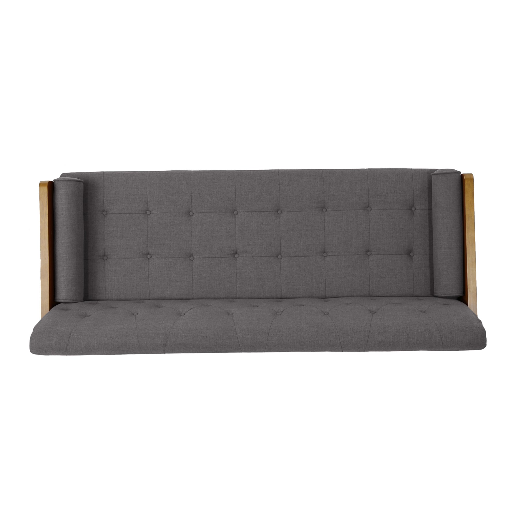 Chaise Aidan au style moderne mi-century, design épuré avec cadre en bois et assise rembourrée, par eprolo.