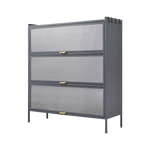 Étagère de rangement pour cuisine eprolo avec trois niveaux, idéale pour le rangement de la cuisine et des provisions.