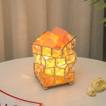 Lampe de table cristal USB eprolo avec cube magique, trois couleurs et réglage d'intensité pour ambiance romantique dans une chambre