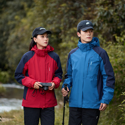 Breathable Mountaineering Suit Stitching Trendy Coat