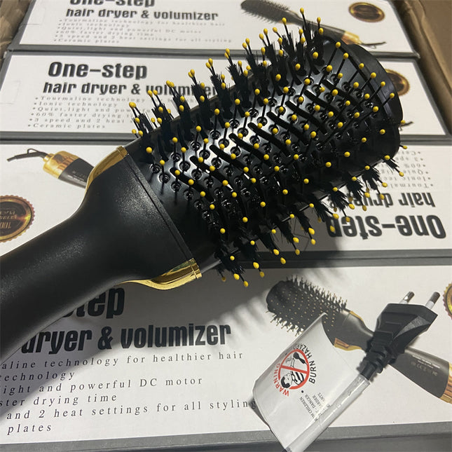 Ion Electric Hair Dryer Styling Comb Curly Hair Artifact Lazy Fluffy Comb