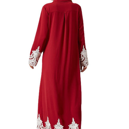 Middle East Arab Blouse Lace Cardigan Lace Dress