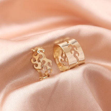 Ring Set Creative Personality Butterfly Punk Couple
