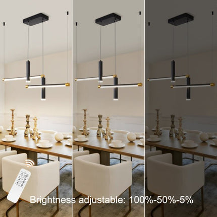 Javeriah 4 - Light Dimmable Kitchen Island Linear LED Pendant No Bulb
