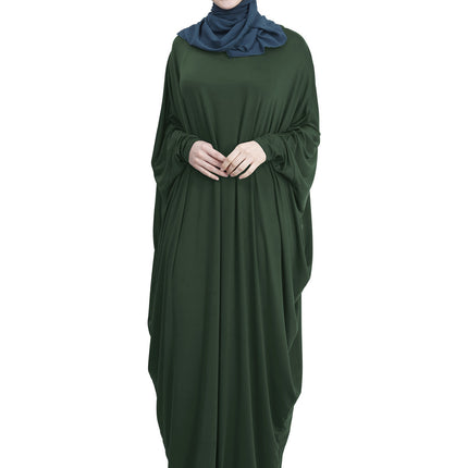 Arab Muslim Casual Clothing Multi-color Bat Sleeve Robe
