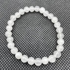 6MM White Marble Bracelet