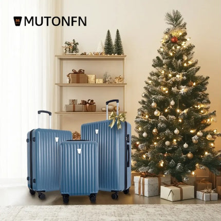 3-Piece Hardshell Suitcase Set, Professional & Family Luggage With TSA Lock & Double Spinner Wheels, Large Capacity Lightweight Expandable Cases For Business  Vacation