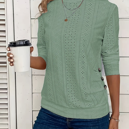 Women's Crew Neck Casual Long Sleeve