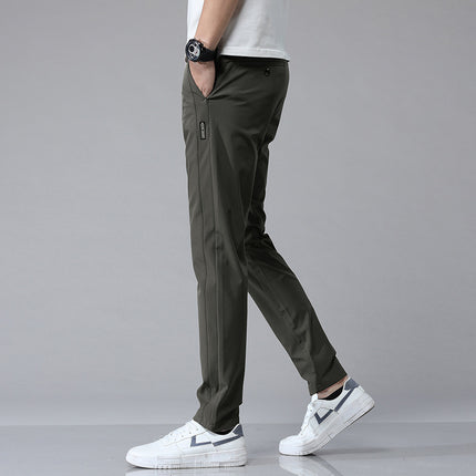 Smooth Full Elastic Force Non-ironing Elastic Sports Pants