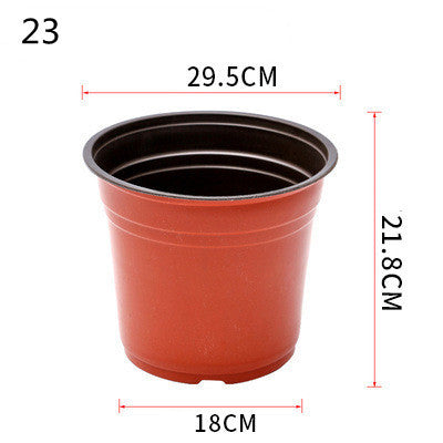 PP Simple Nursery Cup Soft Suction Plastic Flower Pot Green Plant Garden Supplies Two-color Pot