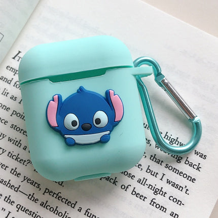 Compatible with Apple, AirPods protective jacket cute cartoon silicone anti-falling earphone jacket Japanese Korean women''s key-clasp hanging rope