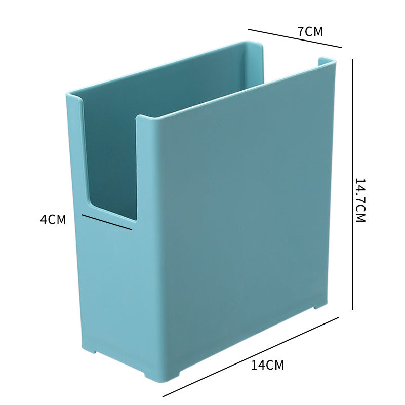 Boîte de rangement de cuisine en plastique eprolo pour vaisselle, rangement de placard ou table, image montrant la boîte empilée et ouverte