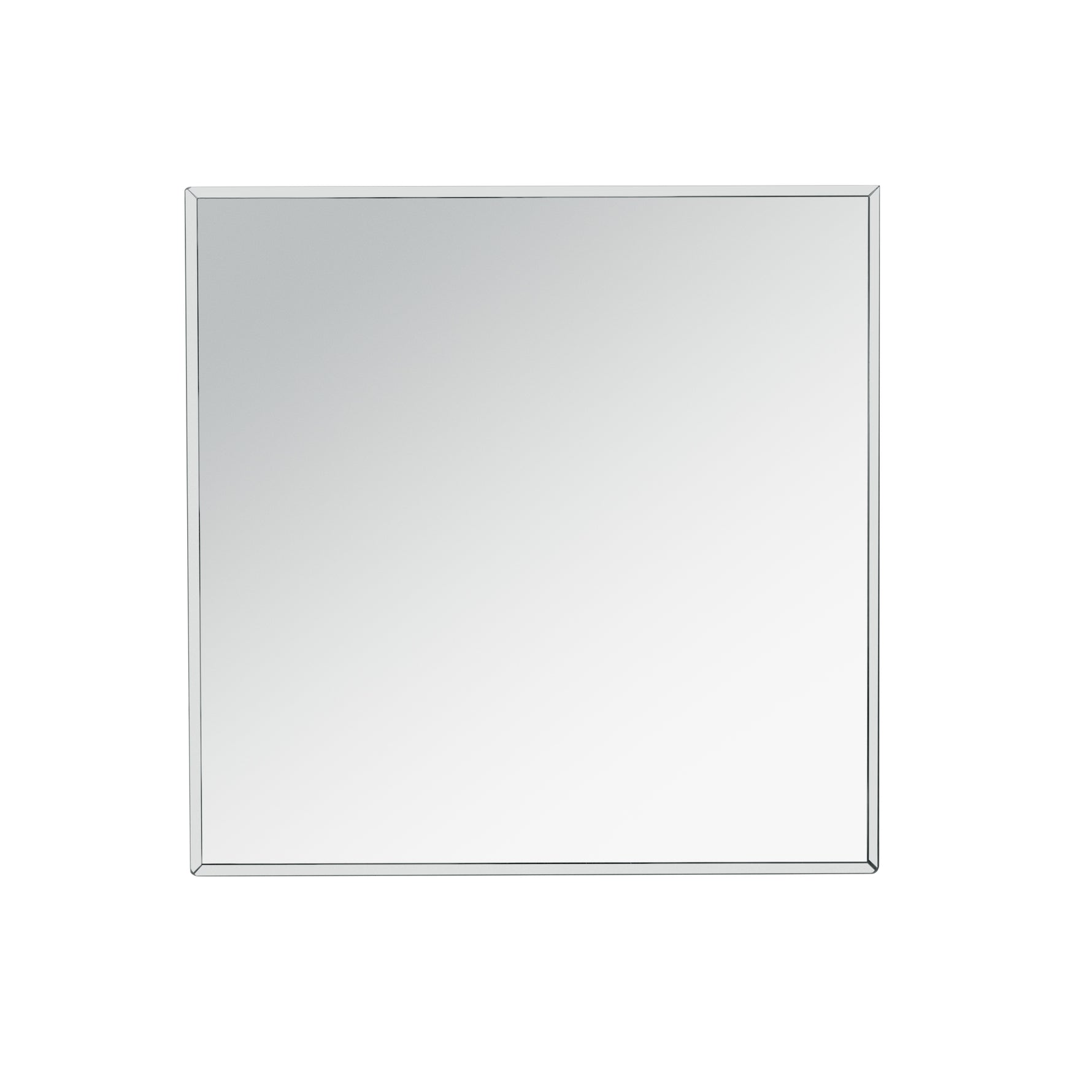 Table d'appoint en miroir carré argenté de 35 cm, table moderne avec éclats de diamant pour salon, sans montage.