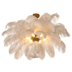 Suspension en plume pour chambre, lampe d’éclairage élégante de la marque eprolo, diffuse une lumière douce et chaleureuse.