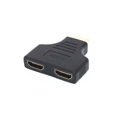 HDMI Revolution 2 HDMI Female Transfer One Divided Into Two HD Computer-TV Connection HD Conversion Plug
