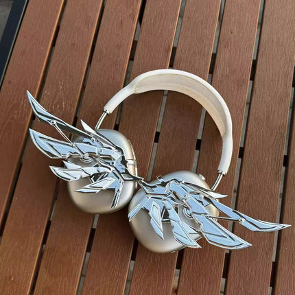 Bright Silver AirPods Max3D Printed Headphone Case Wings