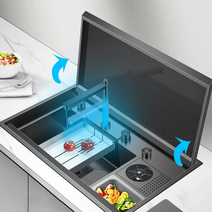 Sink With Cover Kitchen Stainless Steel Sink