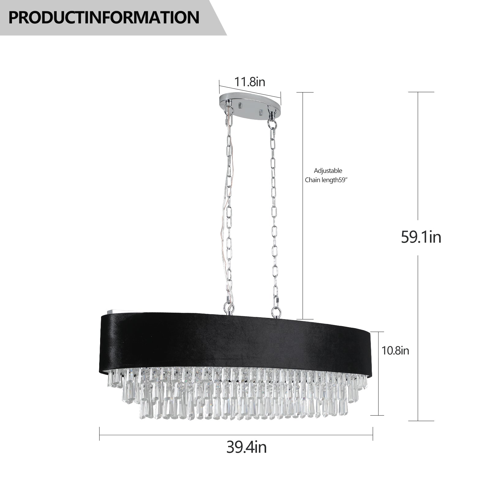 Lustre moderne en cristal de la marque eprolo, avec plusieurs branches et pendentifs en cristal brillant.