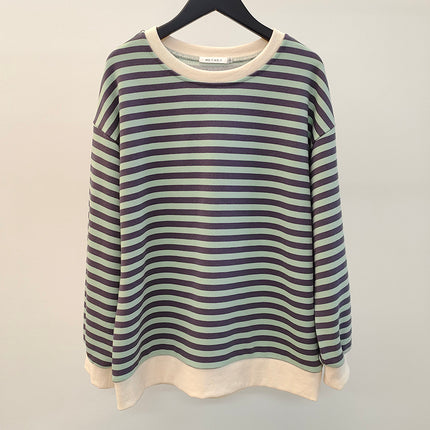 Yiyiyouni Knitted Thick Casual Striped Pullovers Women