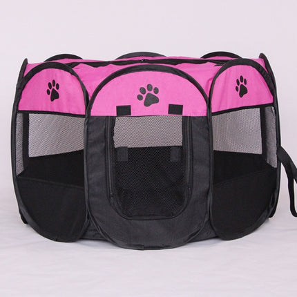 Fast folding octagonal pet fence, 600D Oxford cloth, waterproof and catching cat, dog cage, pet cage