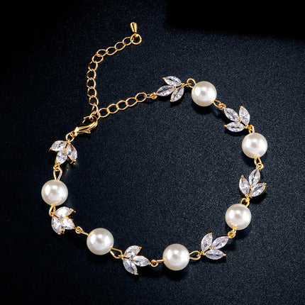 Tequ Design Personalized Simple Micro Inlaid Zircon Bracelet