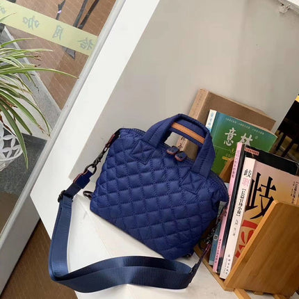 Diamond Ultra-light Space Cotton Textured Nylon Cloth Fashion Casual Portable Shoulder Messenger Bag