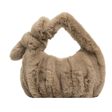 Bow Ruffled Cloud Plush Bag