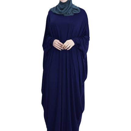 Arab Muslim Casual Clothing Multi-color Bat Sleeve Robe