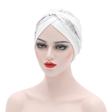 Garbled Cloth Sequined African Baotou Muslim Hat