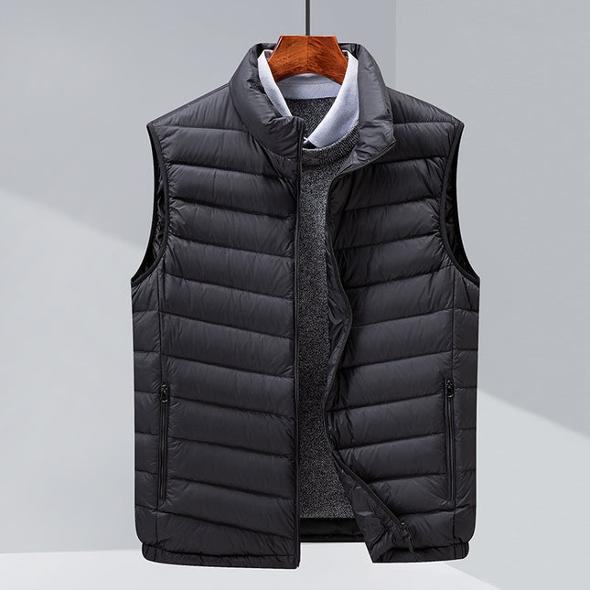 Men's Casual Vest Stand-up Collar Thermal Vest