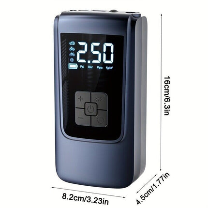 Cordless Digital Car Tyre Inflator USB Rechargeable Tire Air Compressor