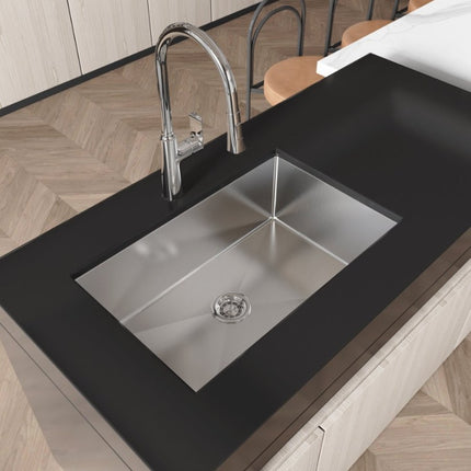 Kitchen Sink 30x19 Multifunctional Undermount Workstation Kitchen Sink S304 Stainless Steel Handmade Modern Single Bowl Kitchen Sink