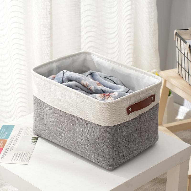 Panier de rangement pliable épais pour vêtements, livres, jouets et cosmétiques, de la marque eprolo, en tissu robuste.