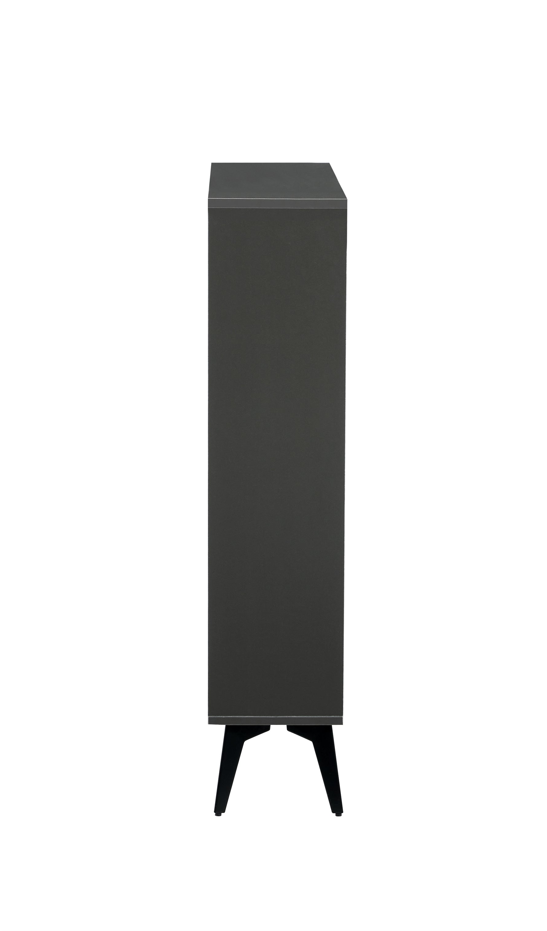 Armoire à chaussures grise eprolo avec étagères de rangement pour chaussures, idéale pour organiser votre entrée.