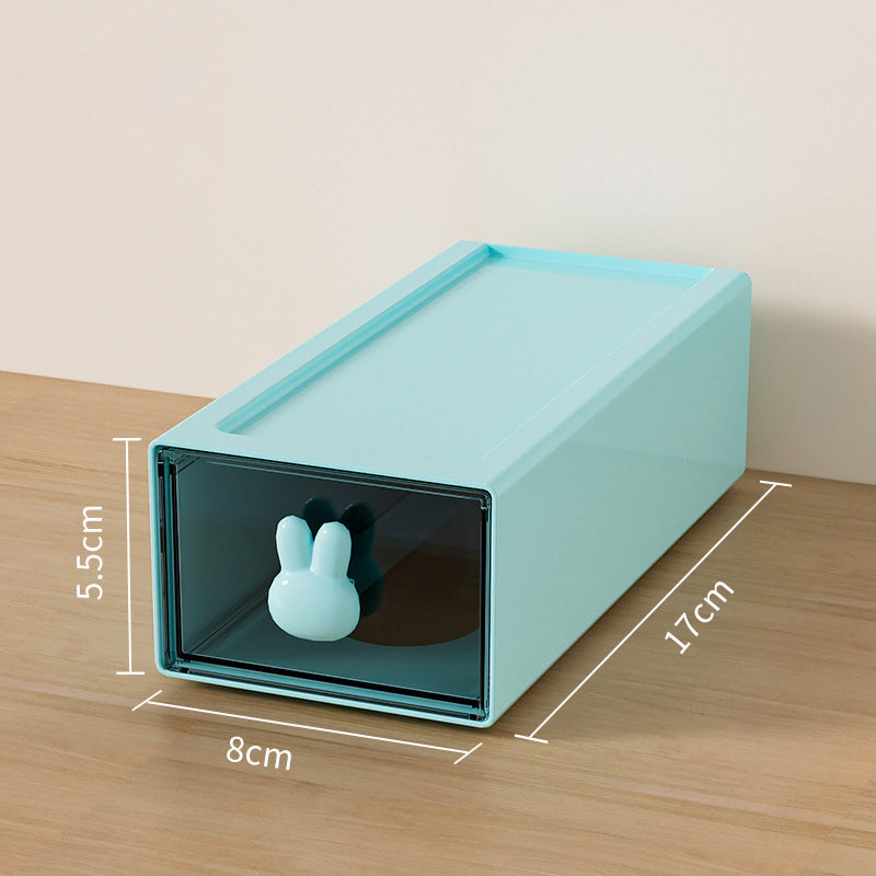 Boîte de rangement en plastique eprolo, grande capacité, avec tiroirs pour organisation de bureau ou espace de travail.