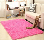 Tapis en soie et laine, moderne et doux, pour chambre ou nursery, avec texture shag, idéal pour sol intérieur et chambre d'enfant.