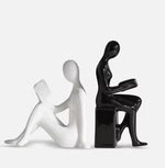 Ornements de décoration murale modernes eprolo représentant des personnages pour la maison, idéal pour le salon et la décoration TV.