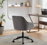 Chaise de bureau en velours eprolo, moderne avec roulettes, pour salon, chambre ou bureau à domicile, assise élégante et confortable