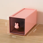 Boîte de rangement en plastique eprolo avec plusieurs tiroirs pour stockage de bureau de grande capacité.